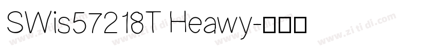 SWis57218T Heawy字体转换